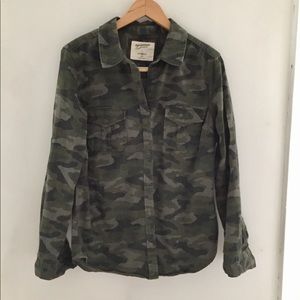 Arizona Jean Co Camo Button Down Shirt/Jacket